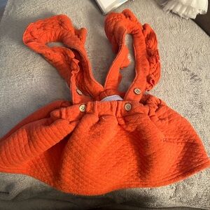 Bright Orange Quilted Baby Dress